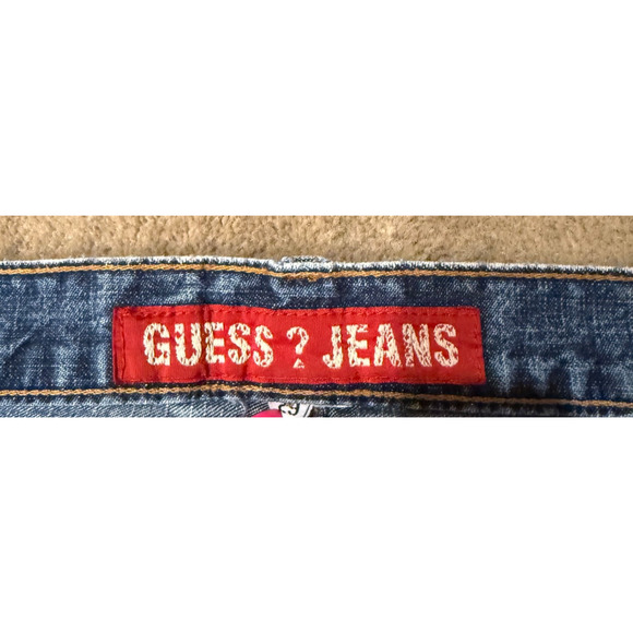 Vintage Guess Jeans BootCut Mens Cowboy Fading Made USA 29x32 10.5" Leg Opening - Picture 6 of 8